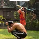 Shenaz Treasurywala Instagram - Just kidding, this is Lathmar Holi ;) In this Holi, the women playfully beat the men with sticks. Interesting women’s day is on the same day 😎 Anyone knows why Laathmar Holi is celebrated?? #relationshipadvice #holi #holifestival #womensday #women