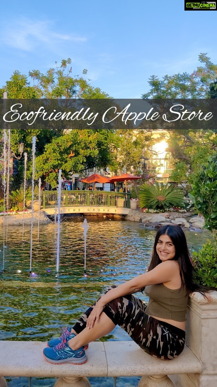 Shenaz Treasurywala Instagram - Who doesn’t love Apple Stores?! They are always so stunning- but this particular one blew my mind! It’s a unique environment friendly, eco conscious Apple Store at the Grove in Los Angeles ! Skylight so that they don’t use electric light Live Fig Trees all over the store Sliding doors for Natural Ventilation Glass walls again so natural light comes in Mirrored Ceilings that reflects the indoor trees This store was a dream!!! I hope they build more eco friendly stores like these. #applestore #losangeles #solotraveler #travelromancesmiles Los Angeles, California