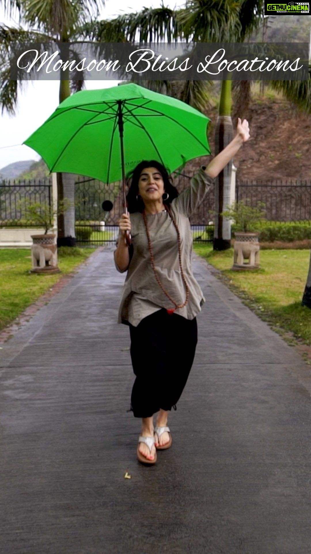Shenaz Treasurywala Instagram - Leave a ❤️ if you love the rain!! Places that turn blissful during monsoon! Pls add more to this list in the comments. 1. Udaipur City of lakes flourish and boat rides become even more exciting! 2. Shillong Rain makes shillong shine. Its orchid blooming season. 3. Cherrapunji Lush green extravaganza. Second rainiest place in the world! 4. Darjeeling The green gets greener, the fog gets thicker. Sounds romantic? 5. Pondicherry Monsoon takes away the heat and makes it picture perfect. 6. Goa Best time to jump into hidden quaries. Which place did I miss? #monsoonbliss #monsoonglow🙈 #solotraveler #travelromancesmiles India