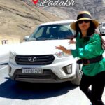 Shenaz Treasurywala Instagram - At first I didn’t believe it. Just thought it was a tourist trap but then I saw the car that was moving back and the driver was not in the car. We tried it too. We put the car in neutral and it just headed towards the hill. The miracles of nature? Is the hill truly magnetic? Or is it an optical illusion ? Jack and Jill should have gone up this hill in Ladakh. They wouldn’t have come tumbling down 😂 Sits at 14,000 feet above sea level- this is a major tourist attraction. The hill that defies gravity! #magnetichillladakh #ladakh #leh #travelromancesmiles #solotraveler Magnetic Hill