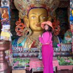 Shenaz Treasurywala Instagram - Good morning from Ladakh! I’m acclimatised now finally. Took me awhile to go from sea level to Ladakh level but I’ve started exploring and having a blast. Ladakh is truly heavenly. I hope it stays this way! Yesterday, started off at the Thiksey Monastery , then dressed up like a Ladakhi at a small shop in Druk School, stumbled upon a beautiful bridge full of prayer flags ( very common sight here ) and then ended up at the Rancho School of the 3 idiots which was very touristy but sometimes touristy is fun too! Ate lunch at a cute Cafe called Le Montuk ( great food, lovely view ) Was happy to go back to my hotel room ( Grand Dragon Hotel ) at the end of the day. Question is what do I do today??? Ladakh, India