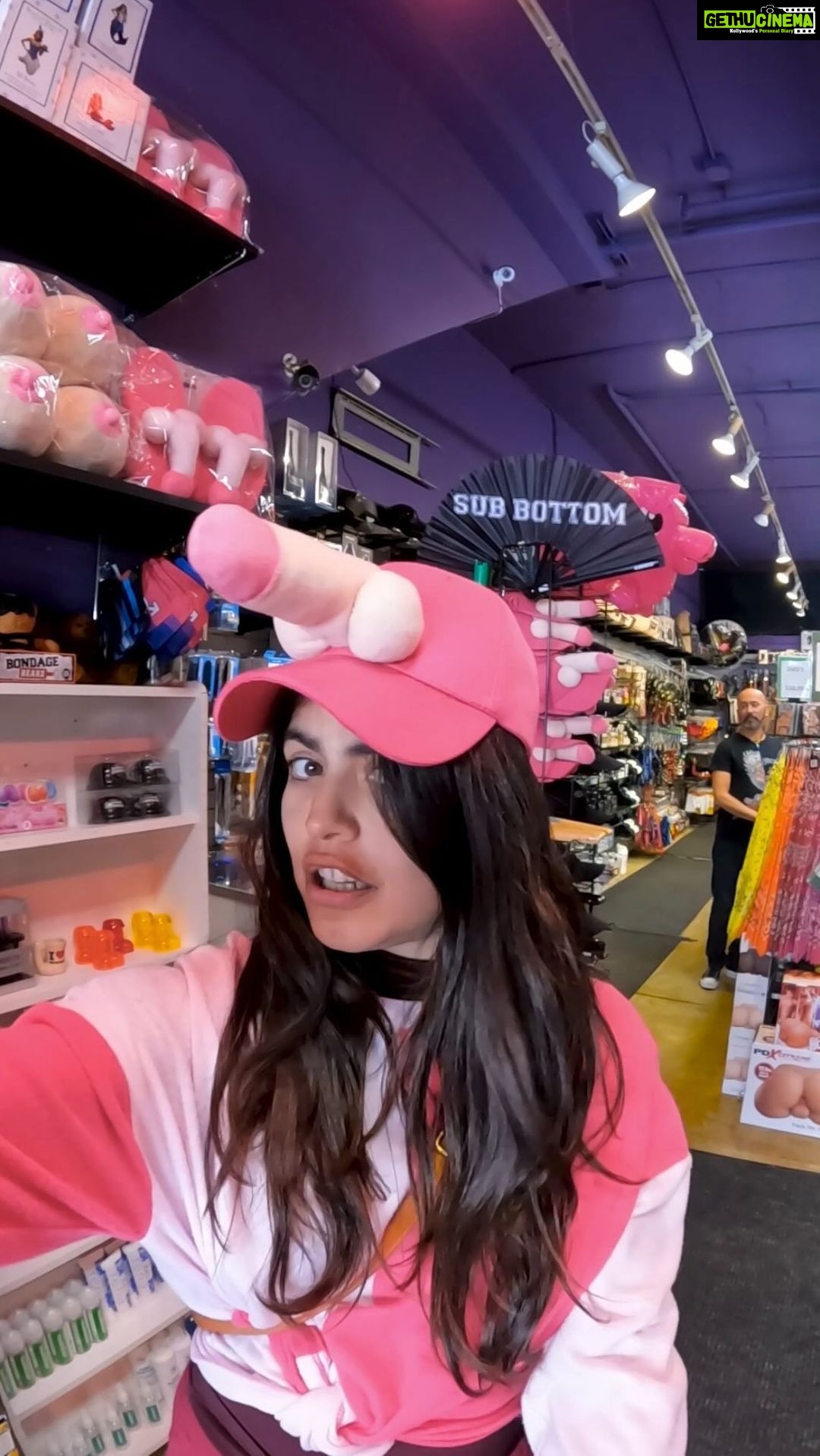 Shenaz Treasurywala Instagram - This gives the term Deekh -head a whole new meaning ;) Shot this is a store in San Francisco that is called ~The Gayest Store In The World 🌍 It was in Castro! I went to San Francisco and all I got back was this hat. Would you buy this cap? Who would you give this hat to? :) #solotraveler #femaletraveler @onlyinsf #indianblogger #travelromancesmiles San Francisco, California