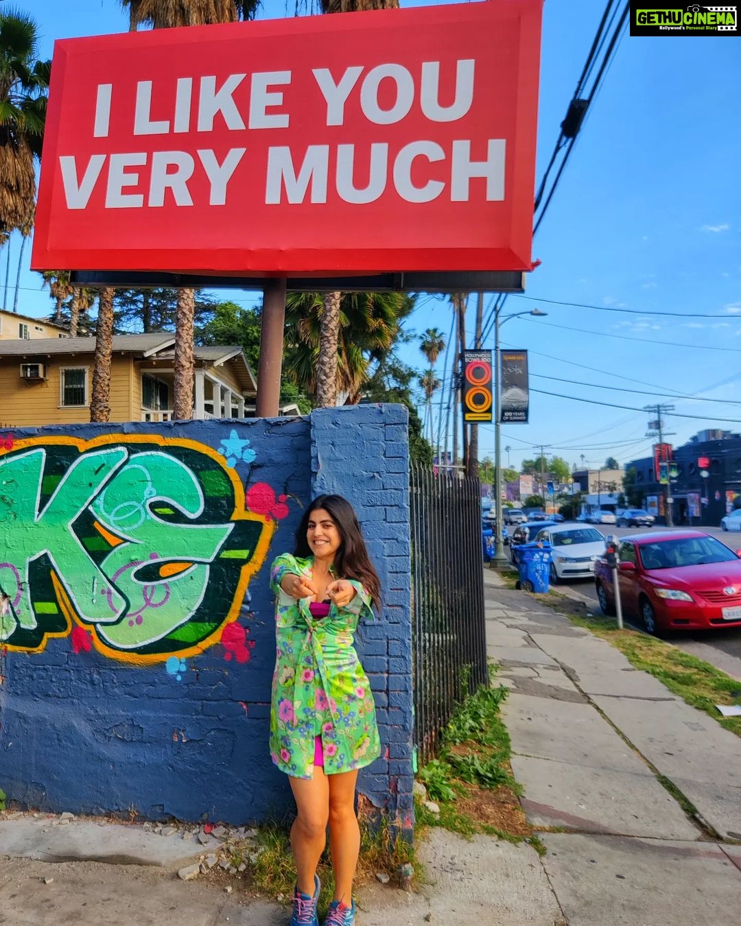 Shenaz Treasurywala Instagram - You are so supportive, kind and loving to me. I feel blessed having YOU in my community. And YOU are very important to me. ❤️ When I saw this street sign in Silver Lake LA, I had to stop, take a picture and post it because this is exactly how I feel right now towards YOU. Thank youuuu!!! Who would you send the - 'I like you very much' pic to?? #silverlake #likelove @discoverla Los Angeles, California