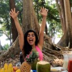 Shenaz Treasurywala Instagram - What’s your favourite drink to cool down this summer? Here are 2 Must Trys if you're in Mumbai City. 1. Coconut strawberry mango milkshake filled with nuts and milk; overloaded with strawberries and mangoes. 2. Guava chilli punch- fresh guava juice with a punch of red chilli. This is a zero waste drink. They used every part of the fruit. The guava can be eaten after enjoying the juice and the coconut strawberry mango milkshake was served in the coconut. What are your thoughts on this minimal waste juice idea? If you want to know the location, leave a comment. #drinkstokeepcool #summerdrinks🍹☀️ #drinkstotryinmumbai #travelromancesmiles Mumbai, Maharashtra