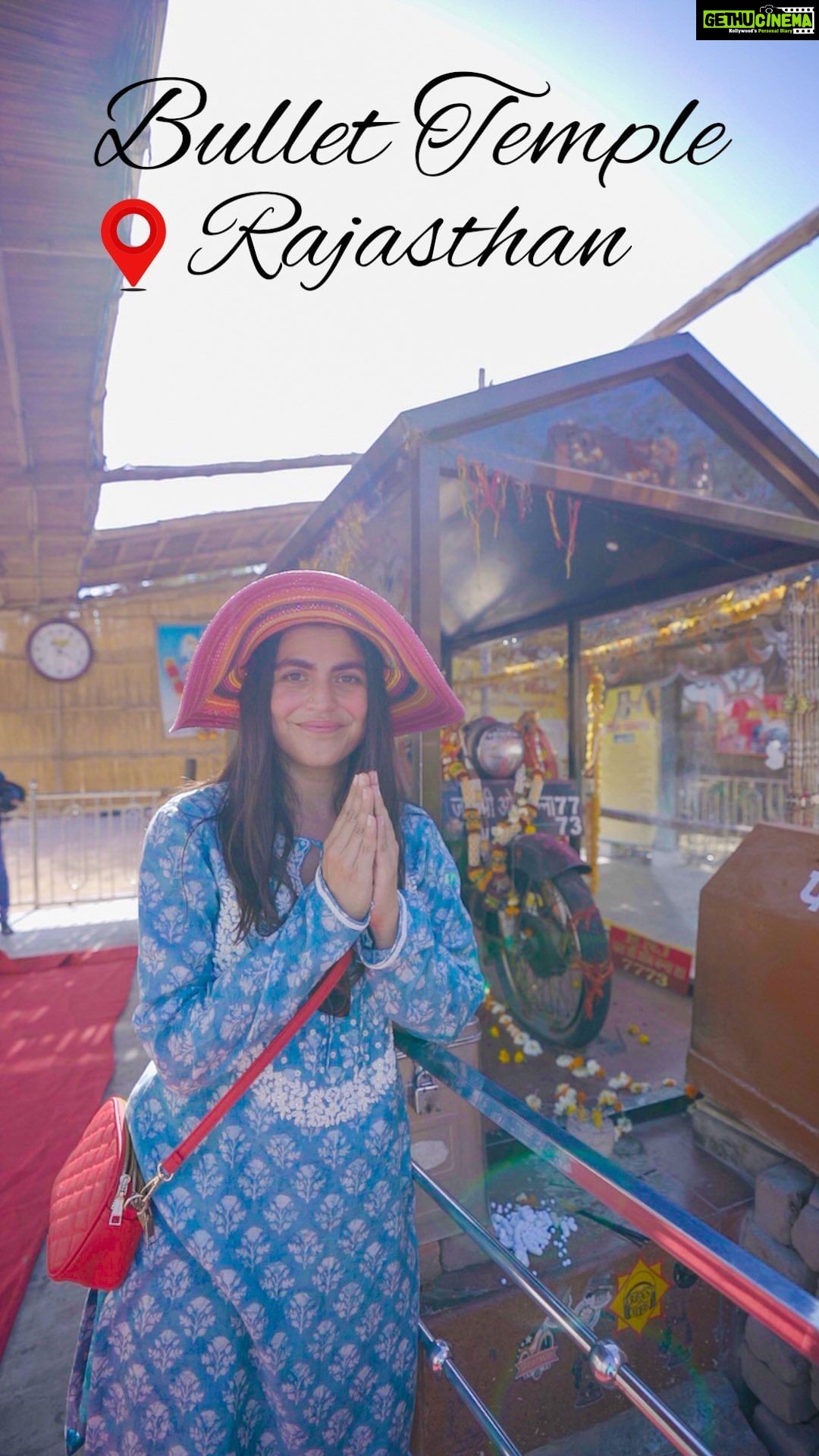 Shenaz Treasurywala Instagram - Leave a π if you want to see more unusual, unqiue travel stories like this. What's the most unusual travel story or temple you've heard of? The story behind this goes like this- a local youth, Om Banna, died in a road accident on his new bullet bike. The police took the bike to the police station but the bike disappeared and went back to the scene of the accident. This happened a few times until the police gave up and left the bike there. It's is believed that since then Om Banas spirit is protecting other drivers and preventing them from meeting the same fate. Locals claim they have seen the ghost of 'Om Banna' β a bike without a rider. Outfit @labelnikkiej #bullettemple #unusualstory #rajasthandiaries #travelromancesmiles