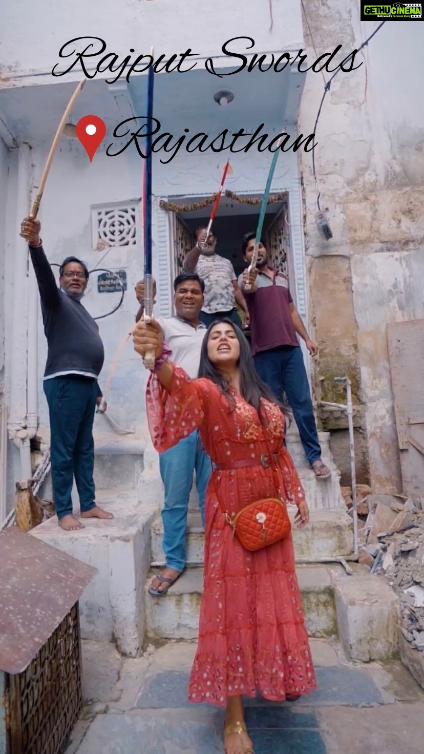 Shenaz Treasurywala Instagram - Is there something in your community that is your pride like the swords are to the Rajputs? I would love to come to your city and cover it! The Rajput warrior clans hold the sword as a weapon of great prestige. It is often featured in religious iconography, theatre and art depicting the ancient history of India. Even in weddings the bride and grooms families gift each other swords! Would love to hear more about the swords in the comments form the Rajputs and people of Rajasthan! #sword #swordmaking #prideofrajputs #travelromancesmiles Rajasthan, India