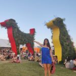 Shenaz Treasurywala Instagram – I am at Coachella  Music & Arts Festival which has returned after 2 years because of Covid. Today I want to show you the art at Coachella. 

Pic 1. I’m standing under La Gaurdian: This one provides strength, protection and love, looking after refugees around the world. 

Pic 2. Circular Dimensions: Wait till I show you the reel with the 2 DJ making live tracks on either side of the dome.

Pic 3. The Mutts: We can learn a lot from dogs- joy, lust for life, loyalty, affection. The dog silhouettes are built with steel frames and filled with a variety of colorful plants- i love this one most because it’s recyclable and it has plants growing out of it so it is giving life as well as art!!! 

Pic 4. The Windmill, The Igloo- this one depicts different cultures and peple, regardless of age or background coming together at the festival.

Pic 5. The Playground:  provides with four 42- to 56-foot steel towers with benches and piazzas connected by skybridges. It is in the center of Coachella and is a good meeting spot. 

Pic 6. This seven-story, multi-colored spiral tower known as “Spectra” has been at Coachella since 2018, and we festivalgoers walk the spiral stairway to the viewing deck at the top of the structure for a 360° view of the festival. 

Pic 7. The Cocoon – imagine when people look up and marvel at a spaceship as it landed. Also imagine music is the common language of communication between the aliens and us. That’s what the designer is aiming at over here. 

Which one is your favourite???
What more do you want to see of Coachella??
#coachella2022 #artfestival #travelromancesmiles #coachellaartandmusicfestival Coachella Music Festival