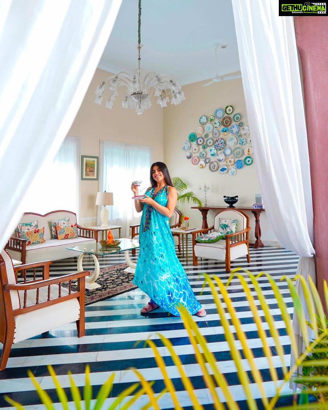 Shenaz Treasurywala Instagram - Do you like to stay in old heritage hotels or new modern swanky ones? It was SO HOT, I jumped into the pool with my dress on 😎 Welcome to the most instagramable home in Jodhpur! The Daspan House. A 1921 home turned into a vibrant hotel in Jodhpur. I love the mix of the old heritage home and the new fittings and modern flooring!!! Perfectly designed. If you don't stay here, at least go for a meal or a drink when in Jodhpur! I loved my time at Daspan. The two handsome young, hospitable men who run the place were the cherry on top ;) @daspanhousejodhpur #heritagehotels #swankyhotels #jodhpur #travelromancesmiles