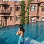 Shenaz Treasurywala Instagram - Do you like to stay in old heritage hotels or new modern swanky ones? It was SO HOT, I jumped into the pool with my dress on 😎 Welcome to the most instagramable home in Jodhpur! The Daspan House. A 1921 home turned into a vibrant hotel in Jodhpur. I love the mix of the old heritage home and the new fittings and modern flooring!!! Perfectly designed. If you don't stay here, at least go for a meal or a drink when in Jodhpur! I loved my time at Daspan. The two handsome young, hospitable men who run the place were the cherry on top ;) @daspanhousejodhpur #heritagehotels #swankyhotels #jodhpur #travelromancesmiles