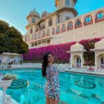 Shenaz Treasurywala Instagram - What are your favourite hotels in India? For me - There's nothing like staying in these Grand Palaces in Rajsthan- modern amenities with an old world charm. This is the pool at the Shiv Nivas Udaipur which is in the City Palace. The Maharana lives here too!!! Should I say hello? ☺️ @shivniwaspalaceudaipur @hrhhotels #traveludaipur #udaipurpalaces #royallife #travelromancesmiles Shiv Niwas Palace - Grand Heritage