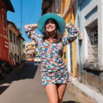 Shenaz Treasurywala Instagram - Happy Sunday everyone!!! What does your ideal Sunday look like? Mine looks like this 🤩 A wonderful day exploring the lesser explored side of Panjim. Getting lost in the alleys of this colourful town, hopping from churches to cafes. This is a happy sunday! If you’re happy and you know it, double tap and leave a ❤️ #panjimcity❤️ #goaneverseenbefore #travelromancesmiles #happysunday😘