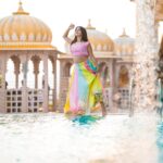 Shenaz Treasurywala Instagram - Arrived in Udaipur!!! First stop - the stunning Chunda Palace. This is a family owned property. I'm off to meet the family tonight for dinner to hear the story of this stunning property. Send me your suggestions for beautiful Rajasthan Properties here. Outfit @gulabobyabusandeep #udaipurdiaries #rajasthanistyle #travelromancesmiles #myindia @chunda_palace Hotel Chunda Palace