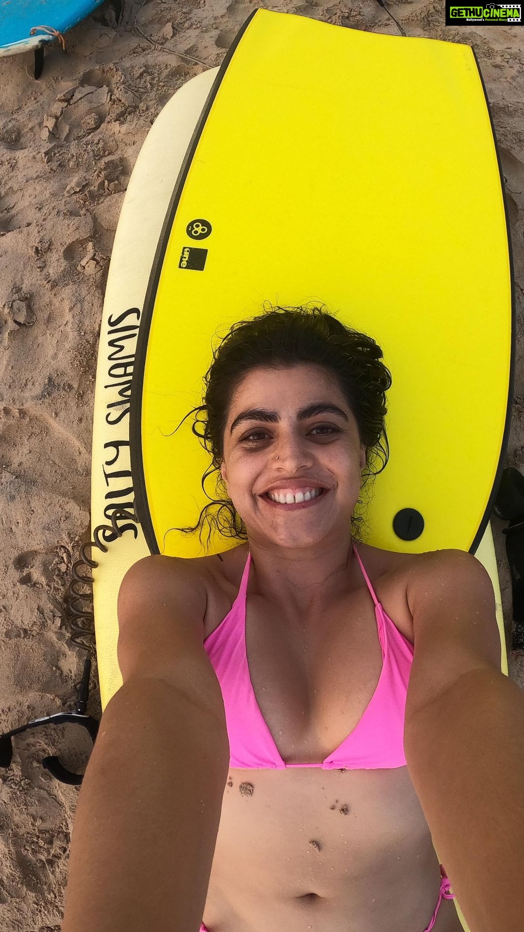 Shenaz Treasurywala Instagram - Have you ever tried something and just fallen in love with it? This year, right at the end of the year - just a few weeks ago when I was feeling a burnout - I tried surfing again. I've always got a high in the water but I never had given surfing so many days. This time I dedicated a week just for surfing and BANG! It just gave me a different kind of high and I couldn't get enough it. So much so that I have been postponing my return flight from Goa every day just for one extra day of surfing. Let's just say I get really high on a wave. ššāāļø What's your addiction? A sport, the mountains, a person? Tell me in the comments. #travwithshenaz #surfing #itslikedrugs #loveforsurf