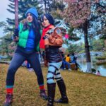 Shenaz Treasurywala Instagram - What type are you? The dressing up type or the type who likes to watch other people who are dressed up? I’m the people watching type :) not the dressing up type. 😂 This is Cosplay at the Cherry Blossom Festival.🌸🌸 Cosplay is when they dress up as characters from films and shows and anime. #cherryblossomfestival #travelwithshenaz #shillong #meghalaya Ward's Lake, Shillong