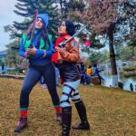 Shenaz Treasurywala Instagram - What type are you? The dressing up type or the type who likes to watch other people who are dressed up? I’m the people watching type :) not the dressing up type. 😂 This is Cosplay at the Cherry Blossom Festival.🌸🌸 Cosplay is when they dress up as characters from films and shows and anime. #cherryblossomfestival #travelwithshenaz #shillong #meghalaya Ward's Lake, Shillong