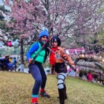 Shenaz Treasurywala Instagram - What type are you? The dressing up type or the type who likes to watch other people who are dressed up? I’m the people watching type :) not the dressing up type. 😂 This is Cosplay at the Cherry Blossom Festival.🌸🌸 Cosplay is when they dress up as characters from films and shows and anime. #cherryblossomfestival #travelwithshenaz #shillong #meghalaya Ward's Lake, Shillong