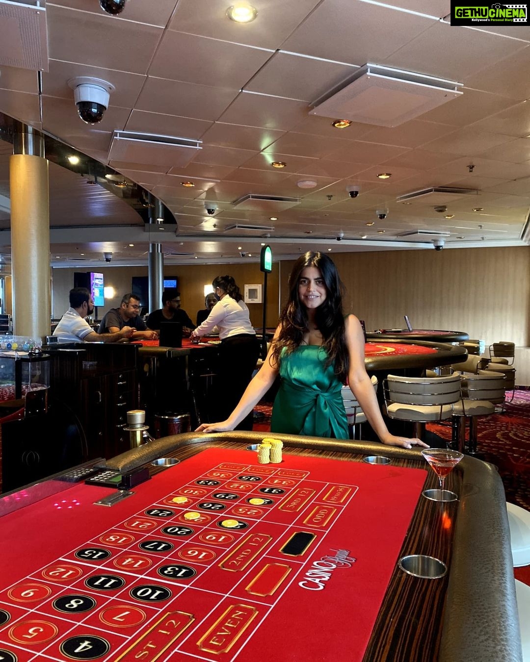 Shenaz Treasurywala Instagram - What does your Saturday night look like? Mine is posing by these tables trying my luck on this ship π I usually always lose at these kind of games. What about you?? #travelwithshenaz #saturdaynight #weekendvibes #travelfun
