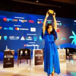 Shenaz Treasurywala Instagram - Monday Motivation: Thrilled to be honoured by The Economic Times for the Second Time at their Travel Awards🥇 To think that 5 years ago I was completely broke and had no idea what to do with my life. I didn’t even know how I would earn a living! While most people put down Instagram, I am going to say something crazy - Instagram Saved My Life ❤️🙏🏾🙏🏾🙏🏾🙏🏾 and gave me a whole new career! But it’s not just Instagram , it’s you - who have been supporting me and my journey. I am so grateful to you. Thank you!!! ❤️🍷 I never take it for granted. Even for a day because I know what it’s like to lose it all! But thanks to you, I managed to build it all again. Thank youuuuuu YOU! Thank you Instagram! And thank you @the_economic_times and @ettravelworld for honouring me and motivating me! I am so excited to wake up every morning and get on the job :))) thank youuuuu!!!!! And thanks @forevernew_india for the beautiful blue dress ;)
