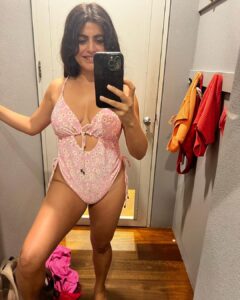Shenaz Treasurywala Instagram - Dressing room diaries! 

Australia has the best shopping for beach lifestyle which is my ideal lifestyle ❤️🏄‍♀️

Swimwear and surf-wear, there is nowhere in the world better! 

And you know me. I can never decide. So much choice always makes me freeze! I can’t pick. Help me!!!