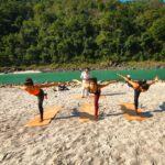 Shenaz Treasurywala Instagram - What brings you MENTAL PEACE? Doing Yoga by the River Ganga in Rishikesh that is for sure the most peaceful and beautiful experience I've had. Today is World Yoga Day. Let's celebrate by noting down all the things that bring us peace ☮️ For me: YOGA NATURE TREES OCEAN SUNLIGHT SUNSETS VISITING THE FIRE TEMPLE JOURNALING READING A GOOD BOOK MY NEPHEW LAUGHING W MY MOM ( when she's not worrying about me getting married 😂) CHILLING W DAD ( when he's not on me to learn finance. 😂) Hahahaaa These are some of the few things that bring me peace ❣️ #internationalyogaday #mentalpeace #yoga #travelwithshenaz