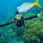 Shenaz Treasurywala Instagram - This is the best Sunday I ever had. Snorkeling, scuba diving and helicoptering all in one day at The Great Barrier Reef! How could it get any better? The colors of the coral was so shiny and bright and beautiful. Every-time I go diving I feel, this is what heaven must look like. I swam with turtles, sharks and hundreds of other fish but for me the coral 🪸 and the colours were the highlight. What a day! What an adventure 😍 I feel so blessed. I hope you’re having a good Sunday too. @queensland #thisisqueensland @sunloverreefcruises thanks @underwater_images for taking my picture.