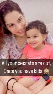 Shikha Singh Instagram - Does your kid too copy you & imitate you in front of others !! Adorable 🥰 But be careful of what you speak in front of your toddler as they are like a sponge and will be a reflection of you are!! #baby #babygirl #us #family #toddler #toddlerlife #mom #mommy #mother #motherdaughter #motherdaughter #grateful #reelsinstagram #reels #reelsvideo #instagood #instagram #insta #instalove #cutebaby #babies #babiesofinstagram #thankyou