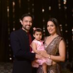 Shikha Singh Instagram - When the light shines bright on you ! #cantkeepcalm #addykiaish #family #us #baby #girl #babygirl #black #photography #photo #photooftheday #instagood #instagram #insta #instafashion #instalove #love #cute #wedding #pink #pinkdress #grateful #thankyou