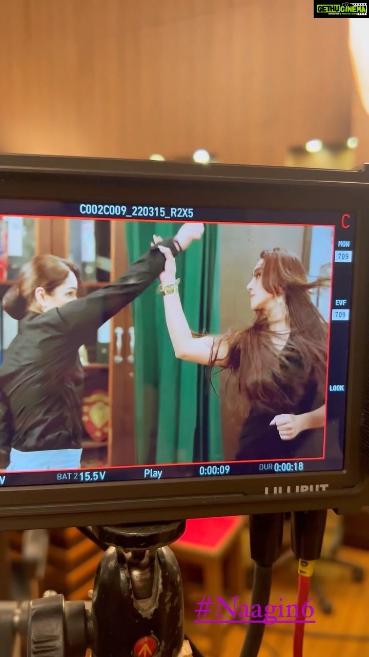 Shikha Singh Instagram - From today’s episode of #Naagin6 with my super strong co-star @shikhasingh . Enjoyed every second of the action scenes with such a amazing actor like her ❤️❤️❤️❤️ @balajitelefilmslimited @colorstv