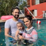 Shikha Singh Instagram - We are water babies ❤️ #us #family #touchwood #baby #babiesofinstagram #babies #girl #girls #babygirl #babyphotography #instagood #insta #instagram #instamood #trending #water #swimmingpool #swimming #bikini #bikinigirl #memories #memoriesforlife