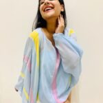 Shiny Dixit Instagram - When you feel so vibrant in light colours and soothing fabric @wendellrodrickslabel Beautiful collection ! Palladium Mumbai