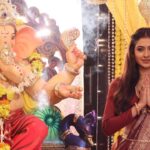 Shivangi Khedkar Instagram – गणपती बाप्पा मोरया, पुढच्या वर्षी लवकर या
.
.
.
📸: @rohit_nirmale 
#lordganesha #blesseveryone #pallaviaurbappa