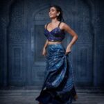 Shivangi Khedkar Instagram - Photography: @sschandane Makeup: @jui_themakeupartist Jewellery: @rimayu07 Outfit: @fantasyfashionsff #photooftheday #indianfusion #lehenga #shivangikhedkar #blueisthenewblack #tranditional #indianwear #photoshoot