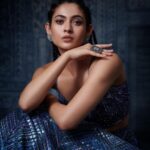 Shivangi Khedkar Instagram - Bluetiful 🦋 Photography: @sschandane Makeup: @jui_themakeupartist Jewellery: @rimayu07 Outfit: @fantasyfashionsff #photooftheday #indianfusion #lehenga #shivangikhedkar #blueisthenewblack #tranditional #indianwear #photoshoot