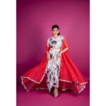 Shivangi Khedkar Instagram – Posted @withregram • @awwbypriyanka ☆ LAST and The BEST ☆ .
B E A U TI F U L L Y  W I L D .
Dramatic Cape with Blouse & a Skirt Set.
.
To place your order, Do DM us.
💃 @khedkarshivangi .
📷 @radhikashahphotography
👩‍🦰 @hairbysejal
💄 @makeovers_by_shruticharla 
Prints @paperminttdesigns 
.
.
#white #Blackandwhite #printed  #awwlookbook #awwbypriyanka #awwdesigns #instadaily #potd #supportindiandesigners #vocalforlocal #indiandesigners #lovestory2022 #newcollection #organza #frill #trending #Dress #skirtlove