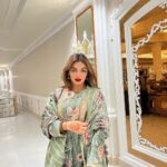 Shivani Jha Instagram - Style is a way to say who you are without having to speak. Wearing this gorgeous suit from @shivannishiralli 😍 #explore #trending #ootd #outfitoftheday #style #fashion #jammu #indian #jammukashmir #velvetdress #shivanijha Jammu