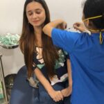 Shivani Surve Instagram - Now loading: Antibodies… 👽☠️👻 #vaccinationdone✔️