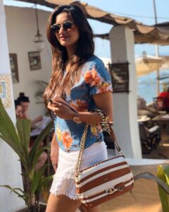 Shivani Surve Instagram - Not all girls are made of sugar, spice and everything nice. 
I'm made of sarcasm, wine and everything fine ♥️ 
 
#dremingofvacations 🤯 
#stayhome #staysafe
