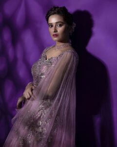 Shivani Surve Instagram - 💜 

Photography - @bharatpawarphotography 
Make up - @vinodsarode 
Hair - Jyoti 
Outfit - @manalistylehive 
Jewellery - @jewelcrownartjewellery 
Stylist - @stylist.chaitalikulkarni