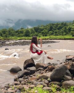 Shivani Surve Instagram - In the world where everyone wears a mask, it's a privilege to see a soul 🌸 

Outfit:- @krishaclothing