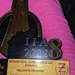 Shivya Pathania Instagram - Divine Grace❤️ “God Above All” “Outstanding Performer Of The Year 2022”🧿 Thank you for the honour @internationaliconicaward 2022 . I was so shy to even post this coz I believe there’s so much more that I still need to LEARN UNLEARN and ACHIEVE-as an Artist but thn again why not celebrate the appreciation that comes along our way in this journey of passion for art.. #tothejourneythatcontinues . "Teri kismat da likhya tere to koi kho nai sakda. Je us di meher hove te tenu o v mil jae jo tera ho nai sakda" #GuruGranthSahib #Godaboveall #Hardwork #patience #preservance P.S.-To my family,Directors,creatives,co actors,friends and to a list of beautiful humans around me that made me achieve this #iadoreyou Thank you @tanyakalraaa for styling me beautifully my birthday girl 🥰🥳