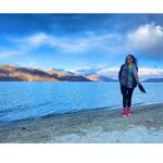 Shivya Pathania Instagram – Magic 
Is a place where all that Man Kind has ever created with what we live and own becomes an absolute zero ! – self thoughts Pangong Lake, Ladakh