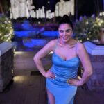 Shraddha Arya Instagram – What a Blue-Tiful Evening it was 🧿