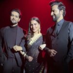 Shraddha Arya Instagram - Tippy Tippy Tap… No Matter What Occasion It is You’ll See Us In Black! #lol Alongside The Two (Out of Three) Cool Men In My Kundali ;)