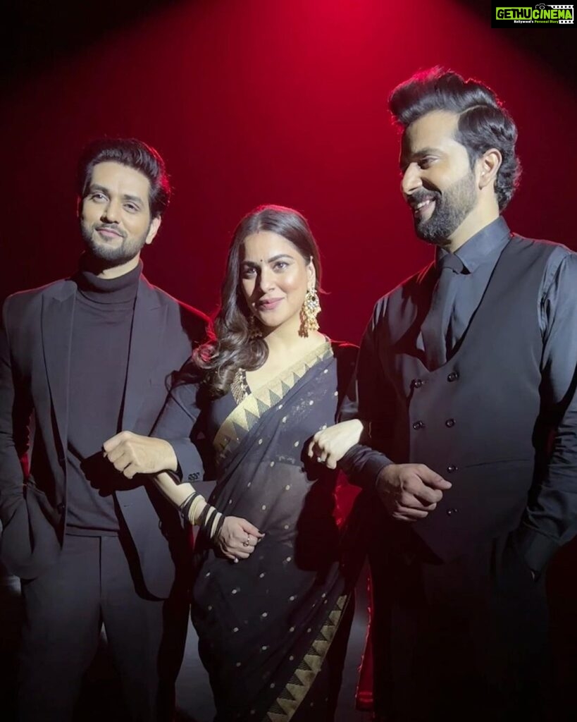 Shraddha Arya Instagram - Tippy Tippy Tap… No Matter What Occasion It is You’ll See Us In Black! #lol Alongside The Two (Out of Three) Cool Men In My Kundali ;)