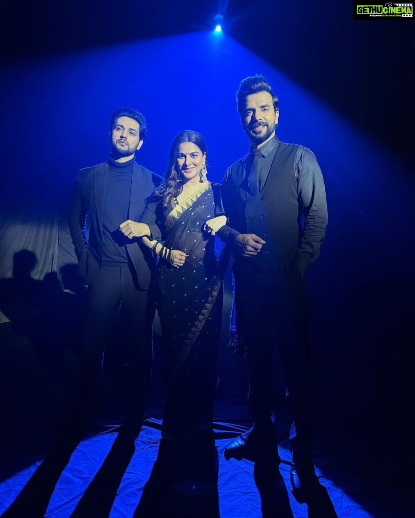 Shraddha Arya Instagram - Tippy Tippy Tap… No Matter What Occasion It is You’ll See Us In Black! #lol Alongside The Two (Out of Three) Cool Men In My Kundali ;)