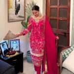 Shraddha Arya Instagram – Appreciation post for what I wore this Diwali… Thank You, @gudoos9 .. for maintaining originality, grace and tradition in your work. Loved this Magenta piece .. added so much to my First Diwali as Mrs. ❤️ #PunjabiSuit #FestiveWear #ZariWork
@gudoos9 😘