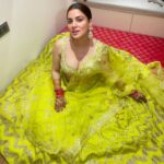 Shraddha Arya Instagram – Happy Karwachauth & Love To All! ❤️ 

Lehenga: @gopivaiddesigns 
#Grateful