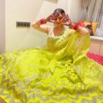 Shraddha Arya Instagram – Happy Karwachauth & Love To All! ❤️ 

Lehenga: @gopivaiddesigns 
#Grateful