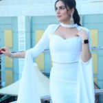 Shraddha Arya Instagram - ‘Cuz… white Not! ;) #kB #FavoriteColor #whiteGown #NudeMakeUp 📸: @surbhistudiophotography