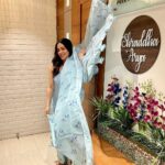 Shraddha Arya Instagram – Posing Pretty! #HappyRakshaBandhan 🧿

Suit: @pomcha_jaipur